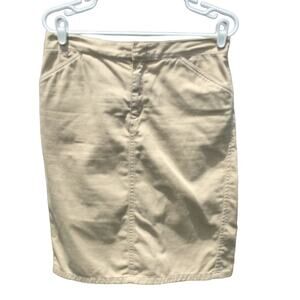 Ralph Lauren sport womens khaki skirt 8 beige western equestrian preppy classic